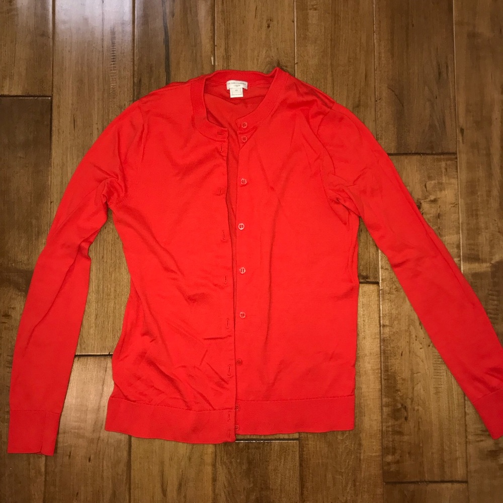 Orange J.Crew Sweater